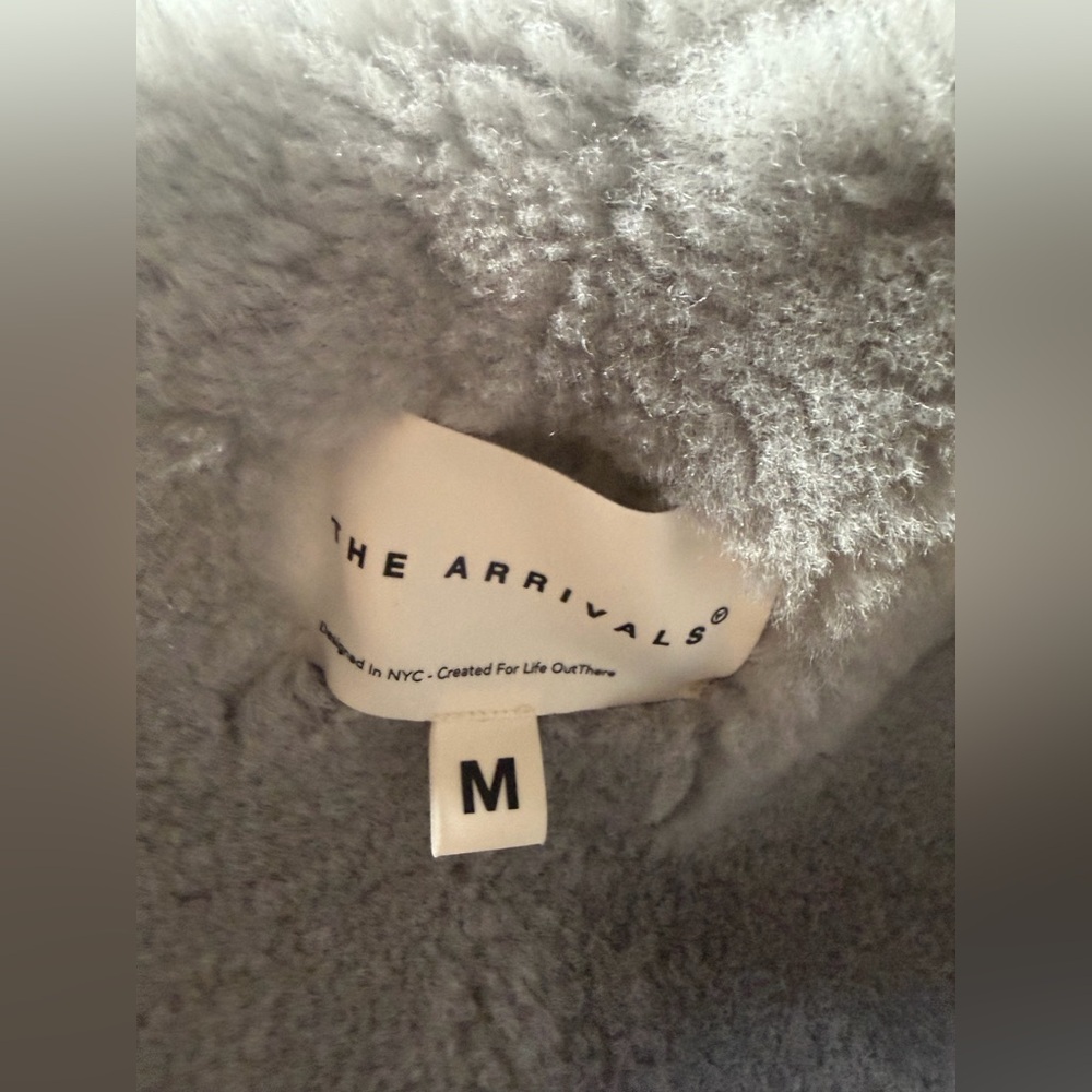 NWT **The Arrivals** Moya Tan Shearling/Leather Jacket - Picture 10 of 16